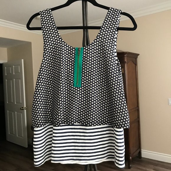 MEADOW RUE THROUGHWAY LAYERED TANK STRIPES FLORAL - Picture 2 of 6